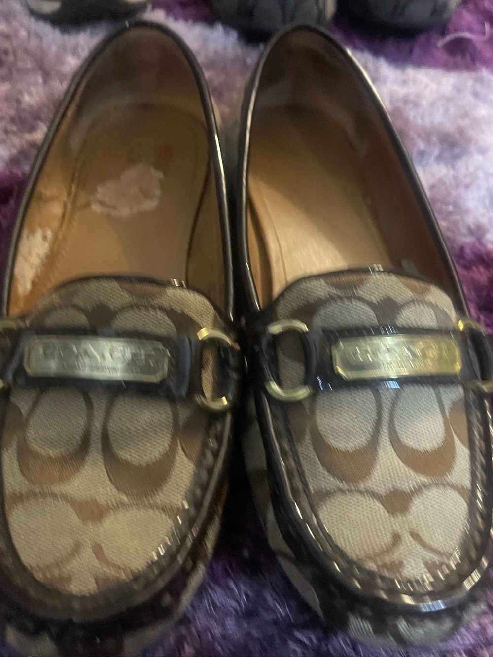 Women's Slip-On Loafers in Brown and Tan